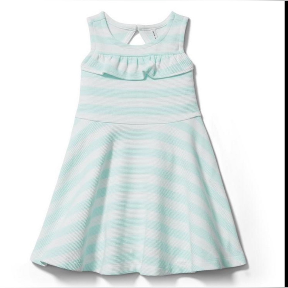 Janie and jack STRIPED TEXTURED DRESS sz12